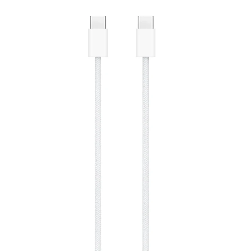 کابل شارژ فست آیفون 17 مدل 60W - پک سفید - اصلی iphone 17